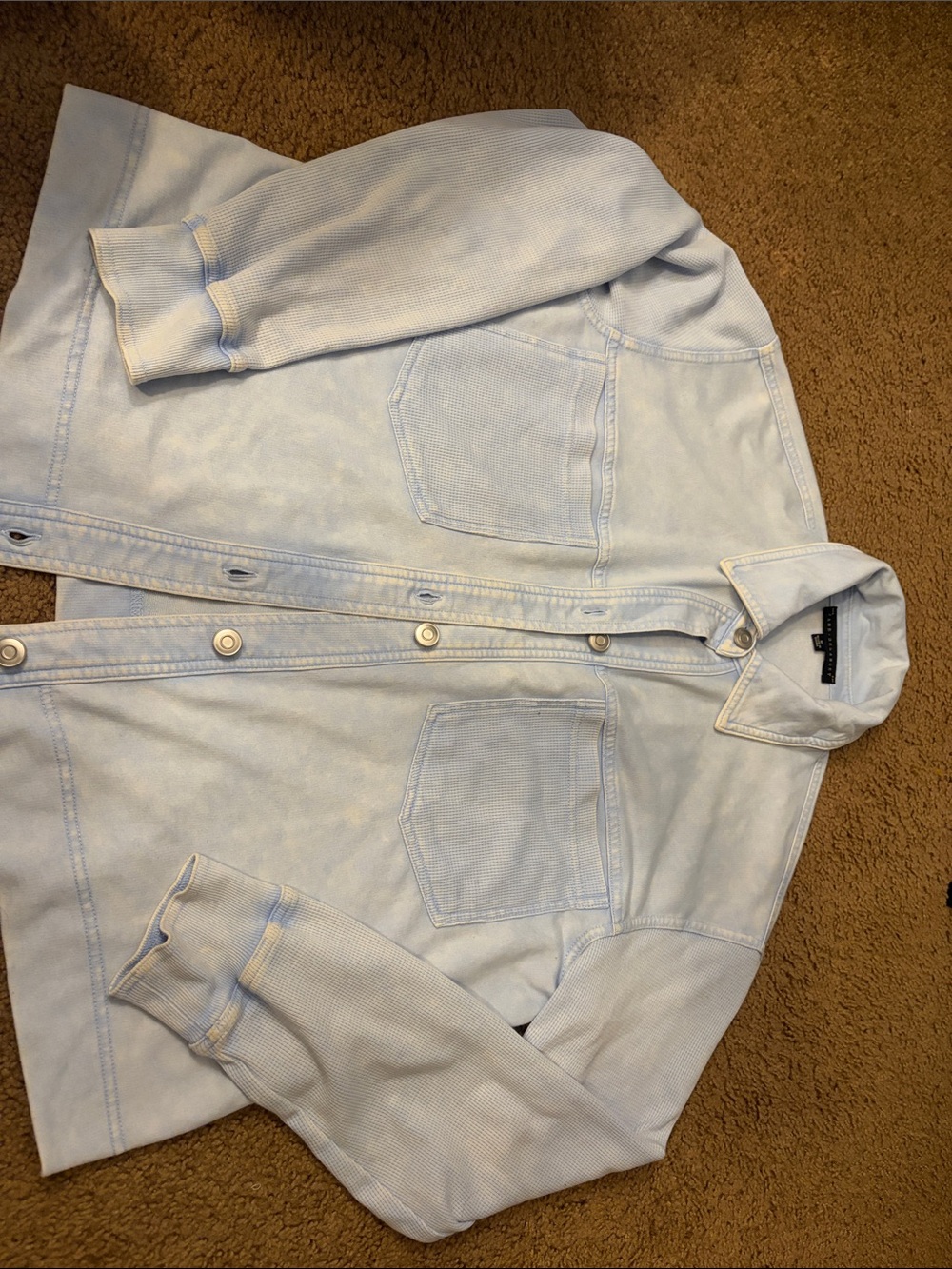 Jane and Delancey Light Blue Button-Up Jacket